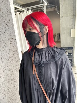 ラニヘアサロン(lani hair salon) レッドカラー/フェイスフレーミング/インナーカラー/デザイン
