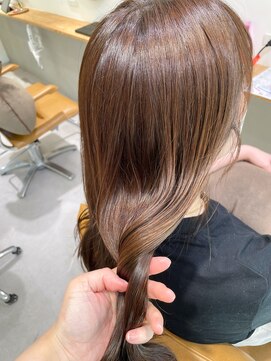 ゴカン(Gokan) 大人ガーリーカーキベージュプリカール　セミロング/tsukasa