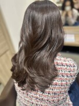 アース 川崎店(HAIR&MAKE EARTH) レディース_ロング_コテ巻き_韓国風_ヨシンモリ_小顔
