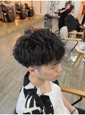 波巻きパーマ