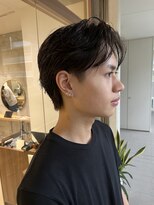 ガーデン オオタカノモリ(garden otakanomori)&nbsp;20代30代大人メンズショート/ニュアンスパーマ/センターパート