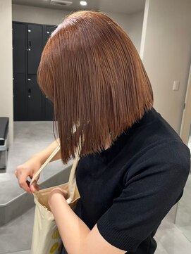 ベレーザ 渋谷(BELEZA) 5784ミルクティーアッシュハイトーンカラー韓国タンバルモリボブ