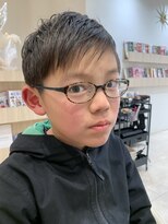 アッシュ 仙川店(Ash)&nbsp;キッズカット　アシンメトリーツーブロックショートカット