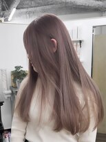 ニコ トウキョウ 渋谷(nico TOKYO)&nbsp;ミルクティーピンク/髪質改善/ダブルカラー/ケアブリーチ/20代