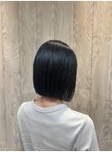 切りっぱなしボブ