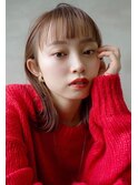 【GEEKS渋谷】キャラメルベージュ/20代30代/冬ヘア/オン眉/小顔