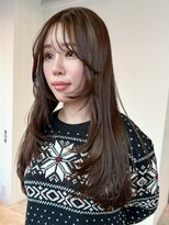 アルバム 池袋(ALBUM) ロング顔周りレイヤーおくれ毛美髪韓国ヘア_ba539811