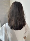 1カールで作るミディアムレイヤーと透明感ブラウン【藺草】