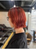 20代30代40代◎似合わせカットテラコッタオレンジ