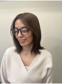 マロンベージュ◆結べるお洒落ボブヘアー uiic hair 中沢恵理