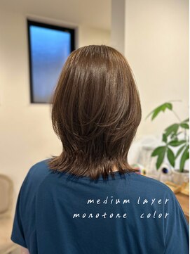 ヘアサロン エスプリ(hair salon esprit) ミディアムレイヤー/モノトーン