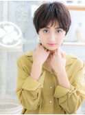 ダークアッシュくせ毛風ウェットヘアショートA2上尾20代30代40代