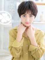 モッズヘア 上尾西口店(mod's hair)&nbsp;ダークアッシュくせ毛風ウェットヘアショートA2上尾20代30代40代