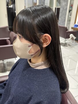 ザザ ZA/ZA 目白 【朝の時間が楽に！前髪縮毛×顔まわりカット】目白 美容室