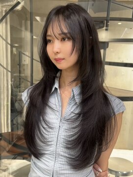 ヨロ 渋谷(YOLO) 韓国ヘアーハッシュカットレイヤーカットハイライトカラー