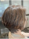 スタイリングが簡単ショートボブでデジタルパーマ