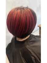 レヴィ 神楽坂(Levi)&nbsp;ワインレッドアンブレラカラーブリーチ有り