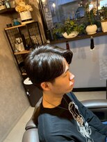 トニコ(toniko)&nbsp;ニュアンスパーマ×センターパート×ビジネスヘア