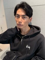トリッカ シブヤ(TRICCA SHIBUYA)&nbsp;メンズカットパーマフェザーニュアンス毛流れセンターパート渋谷