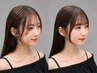 フレームストレート☆顔周り縮毛矯正+前髪カット+トリートメント