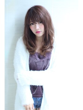 オーロ 緑地公園店(ORO) 前髪ある方おすすめクラシカルネイビーロング