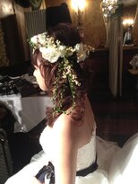 ヘアーアンドメイクボーノ(Hair & Make Buono)&nbsp;ブライダル　花冠サイドアップ