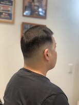 ブルートバーバーショップ(BLUET Barber Shop) 七三分けフェードスタイル