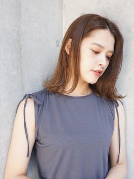 マイロ(mailo) 切りっぱなしAラインボブ×マロンベージュ