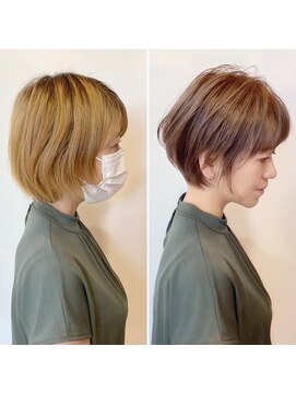 エトワ(ETOWA) 【ビフォーアフター】似合わせスタイル/ショートレイヤー