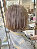 ルーファス 恵比寿 渋谷(Ruufus)&nbsp;大人ショートワンカールボブミルクティー【Ruufus恵比寿渋谷】