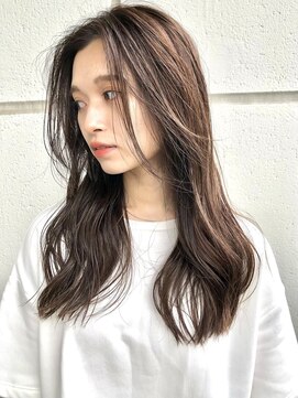 ヘアモード カクテル 顔周りレイヤー×ナチュラルハイライト【JUN】