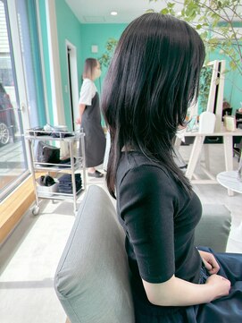 ユーフォリア(Euphoria.) 韓国風ツーセクションレイヤーロング