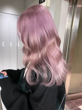 サイン 渋谷(SIGN) 【SIGN レイヤーカット】ホワイトピンク