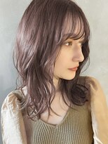 【PARK】ミディアムレイヤー×ラベンダーベージュ