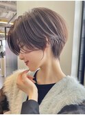 30代40代50代耳かけショート前髪なしハンサムショートカット9630