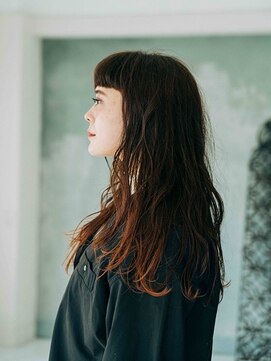 エクファ ヘア シェリル 草津 南草津店(ex-fa hair cherir) イメチェンハッシュカットフルバングに合わせカットレッド