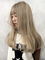 ロウル 渋谷(LOWRL)&nbsp;ミルクティーベージュ/ケアブリーチ/シールエクステ