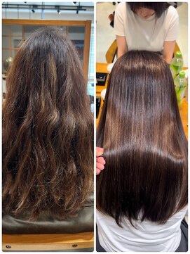 ビューブルー 亀戸錦糸町(VIEW BLUE) 美髪カールシアーカラーピンクブラウンエアリーロングセミディ