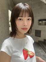 メゾンアクア 表参道(Maison ACQUA)&nbsp;+ウルフボブウルフ/小顔/ネビージュ/ボブルフ/黒髪/ワンレン