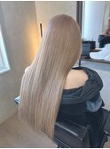 ホワイトブロンドベージュ【宇都宮/ロング/ブリーチ】