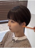 ★美髪くびレイヤーエモージュ愛されショートボブ暗めカラー
