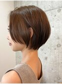 大人ショート　前下がりショート　髪質改善　表参道