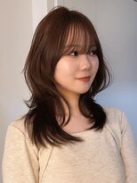 ジアン テラス(GIEN TERRASSE)&nbsp;ハッシュカットレイヤーカット韓国レイヤー韓国ヘア/岸本 理希