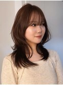 ハッシュカットレイヤーカット韓国レイヤー韓国ヘア/岸本 理希