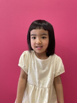 スノウ(snow) ながめバングなキッズボブ