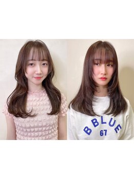 輪郭のお悩み徹底カバー!長さを変えずイメチェンできる顔まわりカットが人気!トレンド韓国レイヤーカットも