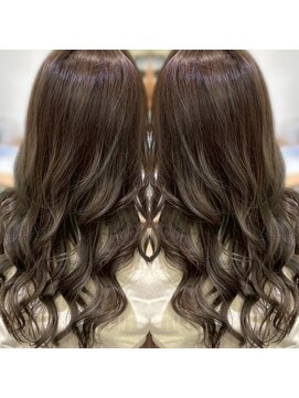 アッシュ 津田沼(Ash) コテ巻き風パーマスタイル／オリーブアッシュ