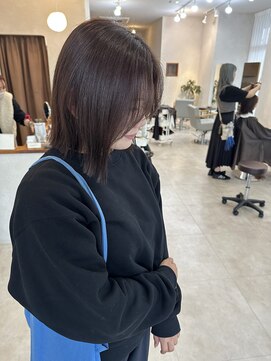 イルプロム 御厨店(illuprom.) 肩上ボブ × こっくりブラウン