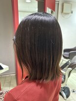 美容室ぱふ 土浦店&nbsp;肩ギリギリ外ハネヘア
