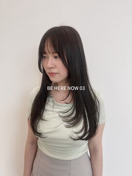 ビーヒアナウ N゜03 金沢駅西店(BE HERE NOW) 【韓国ヘア/レイヤーカット/アッシュベージュ】